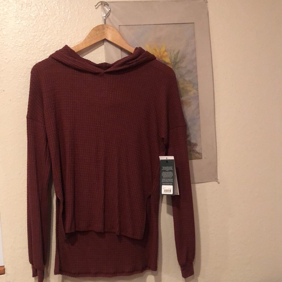 NWT Glyder Rush Hoodie, Merlot - Picture 3 of 4